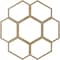 Ekena Millwork Florin Wood Fretwork Pierced Ceiling Medallion, Hickory, 22"OD x 7 3/4"ID x 3/8"T CMWP22X22X0375FOHI - alternate 2